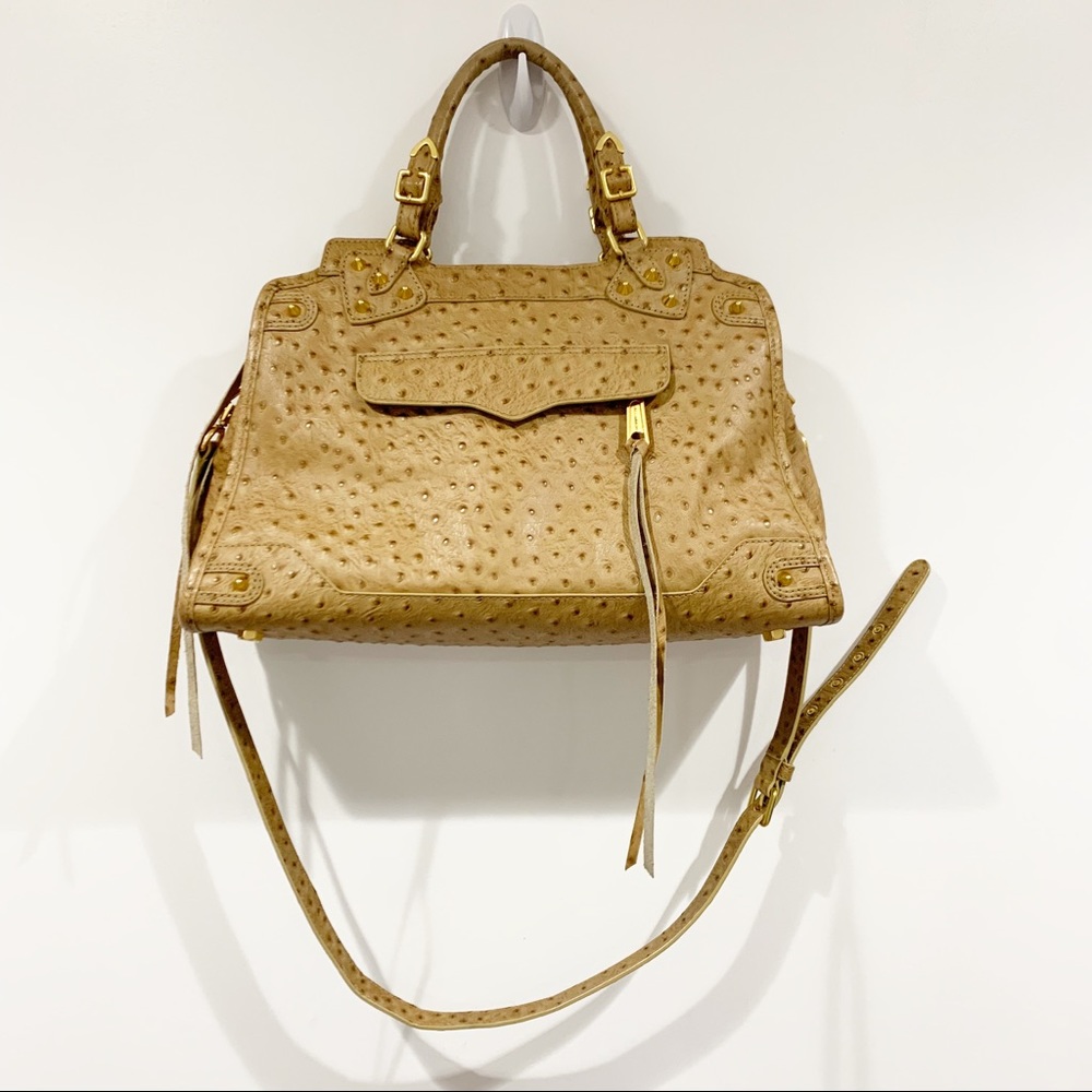 Rebecca Minkoff Desire leather ostrich satchel - Picture 2 of 8